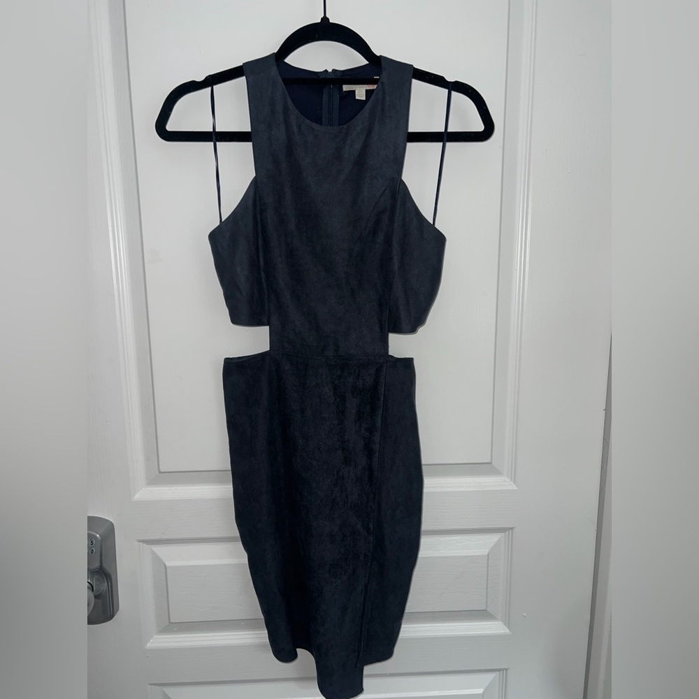 Gianni Bini Navy Suede Dress